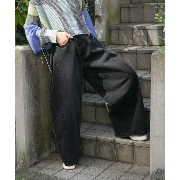 「KBF」 デニムパンツ 36 ブラック レディース