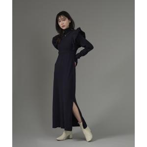 「qumerry.」 ニットワンピース FREE ネイビー レディース