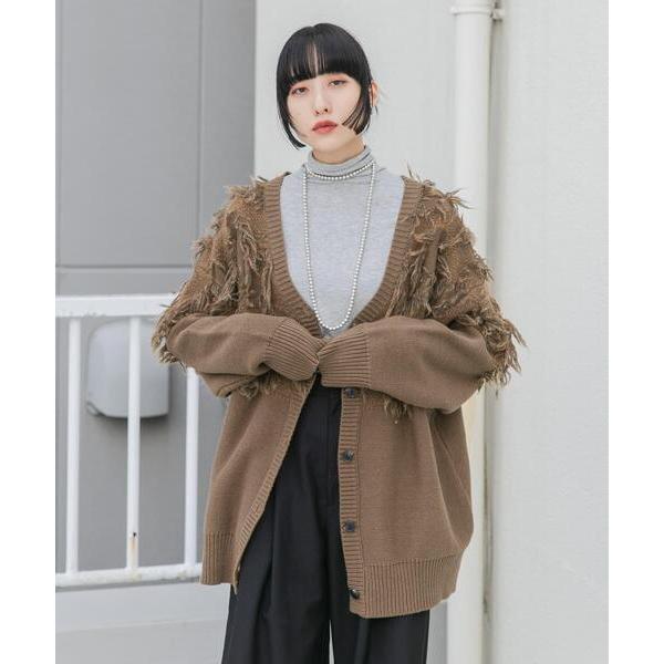 「KBF」 ニットカーディガン ONE ブラウン レディース