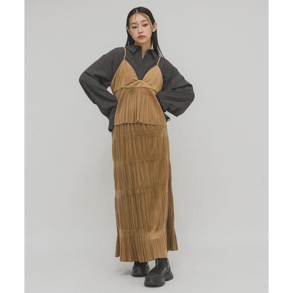 「KBF」 セットアップ ONE キャメル レディース