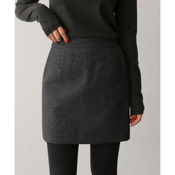 「ONEP STAR」 「piaoya」ミニスカート LARGE ダークグレー レディース