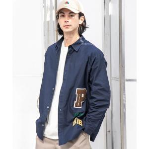 「niko and...」 長袖シャツ LARGE ネイビー メンズ