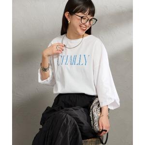 tシャツ 「MICA＆DEAL/マイカアンドディール」 CHAILLY ロールスリーブ7分袖プリントTシャツ レディース