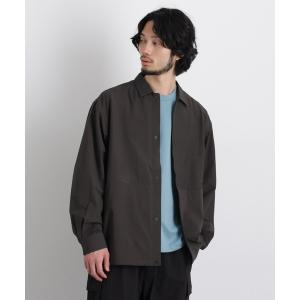 ブルゾン アウター ストレッチワイドシャツブルゾン メンズ