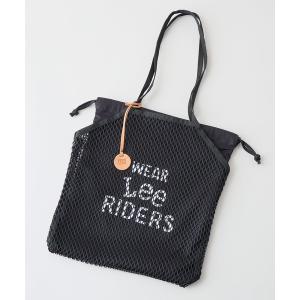 スマホショルダー トートバッグ 「LEE/リー」「春夏トレンド・涼しげメッシュ」メッシュバッグ インナー巾着ポーチ付き シアー感 巾着トート