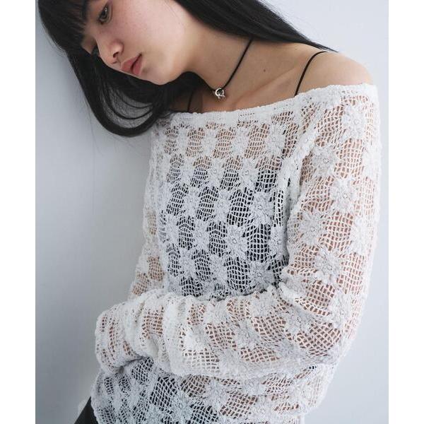 tシャツ floral lace tops レディース