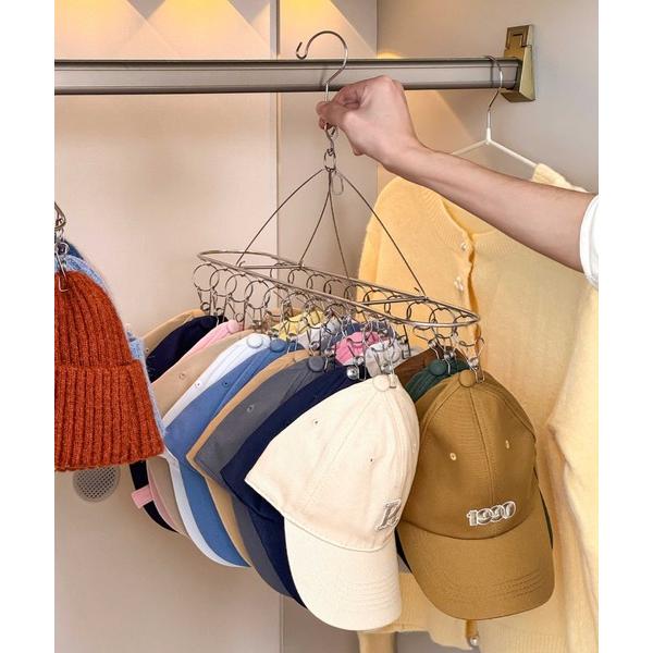 収納 シルバー20ピンチマルチハンガー