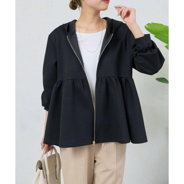 tシャツ 「品よく決まる」ペプラムパーカー レディース