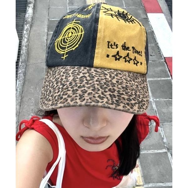 キャップ 帽子 レディース アメリカンカラーブロックキャップ レディース