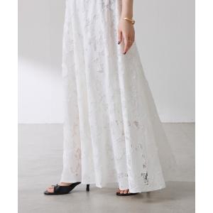 スカート ローン×レースキルトスカート/セットアップ可