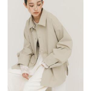 コート アウター ポケットディティールジャケット レディース