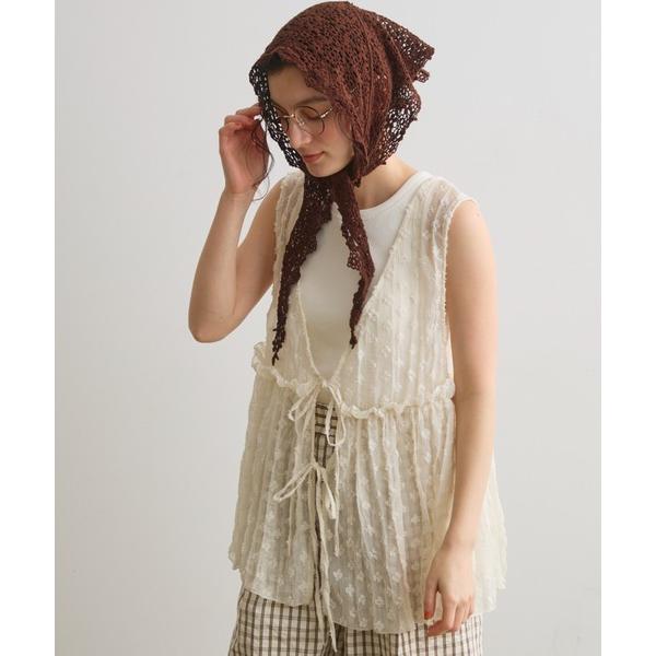 ブラウス シャツ 2wayフリルギャザータンク レディース