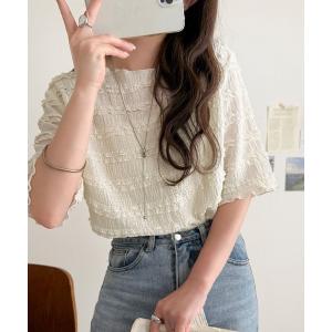 tシャツ 半袖 着るだけで華やぐ、大人のフリルジ...の商品画像