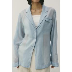 ブラウス シャツ テーラーカラーオープンシャツ レディース
