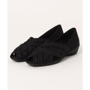 パンプス メッシュオープントゥコンフォートパンプス