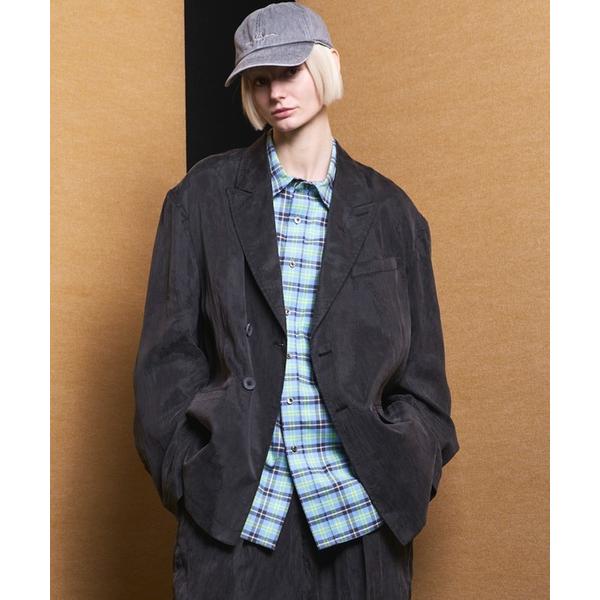ジャケット テーラードジャケット 「UNISEX」Drape Fibrillated Twill P...