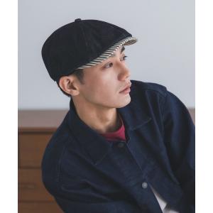 帽子 ベレー帽 デニムコンビ ダービーハンチング レディース メンズ
