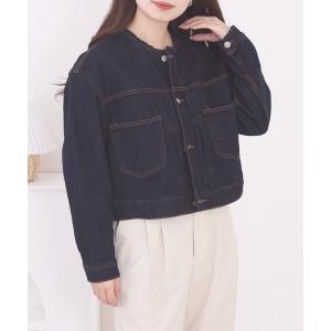 デニムジャケット gジャン ショート丈 デニムジャケット レディース