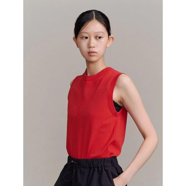 タンクトップ ノースリーブ BASIC KNIT TT / ベーシックニットタンクトップ レディース