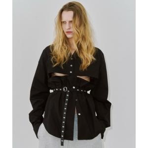 ブラウス シャツ DEFORMATION COVER SHIRT/デフォメーションカバーシャツ レディース