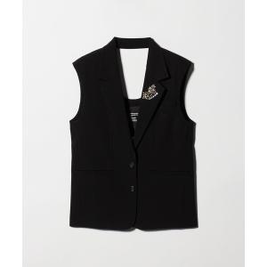 ベスト ジレ 「Kaon」ラペル ビジュー ジレ...の商品画像