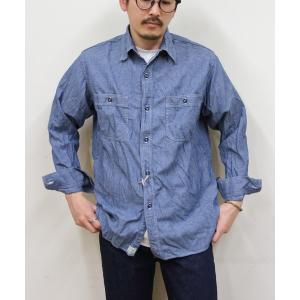 シャツ orSlow/オアスロウ　リラックスフィット シャンブレー ワークシャツ　RELAX FIT CHAMBRAY WORK SHIRT メンズ レディース
