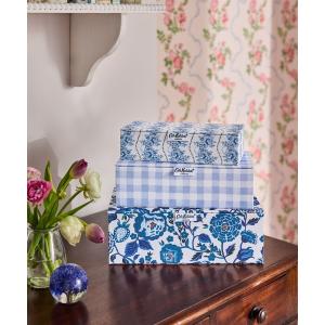 収納 ストレージボックス 3点セット Blue