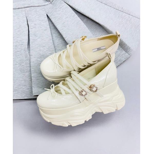 スニーカー 「2026SS新作」「R＆E」厚底スニーカーソールメリージェーン/シューズ/ローファー ...