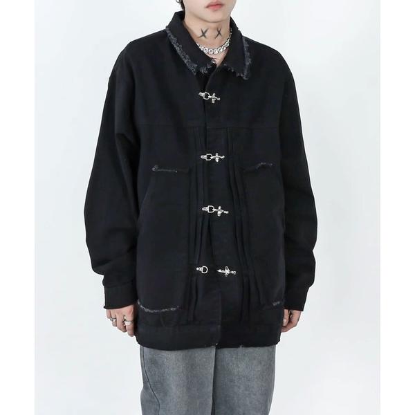 「Theater code」 デニムジャケット 3 ブラック メンズ