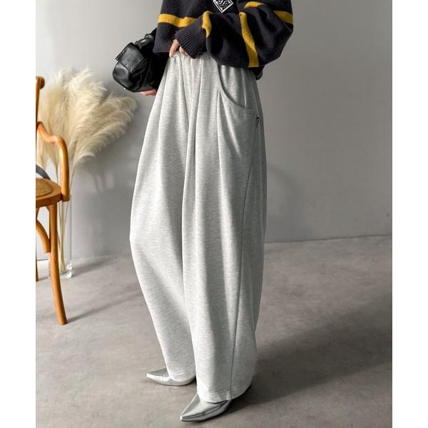 「Java」 スウェットパンツ SMALL 杢グレー レディース