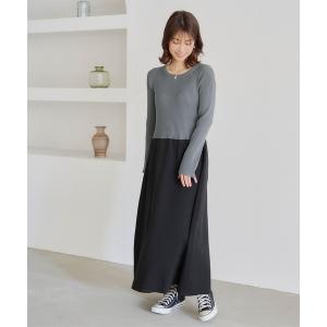 「titivate」 ドッキングワンピース M グレー系その他 レディース