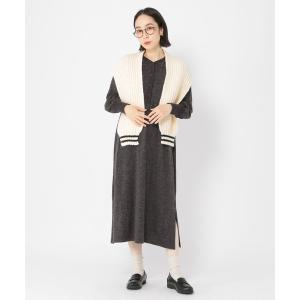 「studio CLIP」 長袖ワンピース - グレー レディース