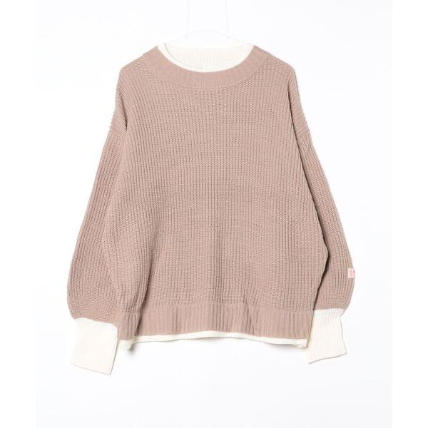 「Java」 長袖ニット M ベージュ レディース