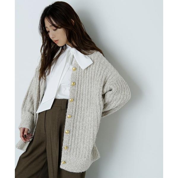 「NATURAL BEAUTY BASIC」 ニットカーディガン FREE ベージュ系その他 レディ...