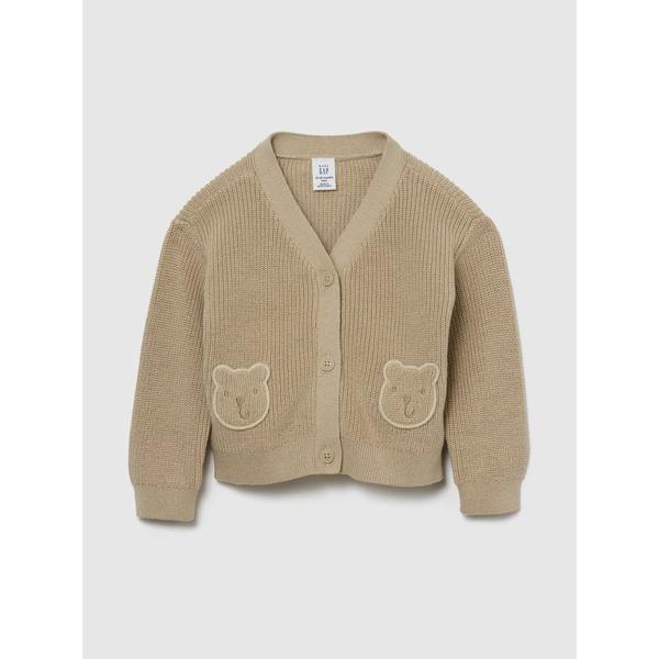 「GAP」 「KIDS」ニットカーディガン 80cm ベージュ キッズ