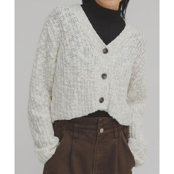 「KBF」 ニットカーディガン ONE ホワイト系その他 レディース