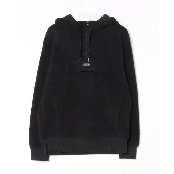 「Hollister」 プルオーバーパーカー L ブラック メンズ