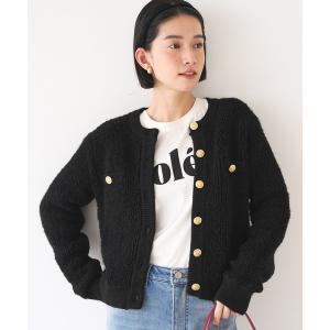 「coca（coca）」 ニットカーディガン S ブラック レディース