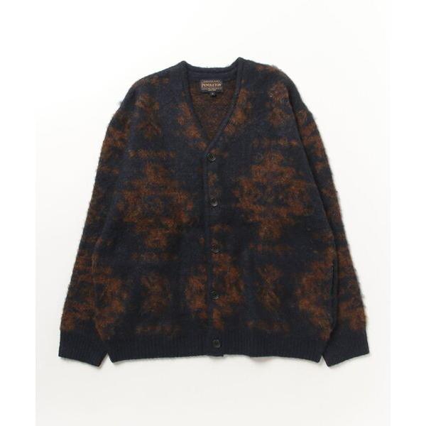 「PENDLETON」 ニットカーディガン 38 ブルー系その他7 レディース