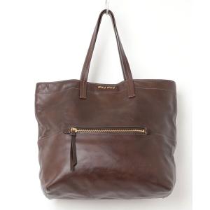 「miu miu」 トートバッグ - ブラウン レディース
