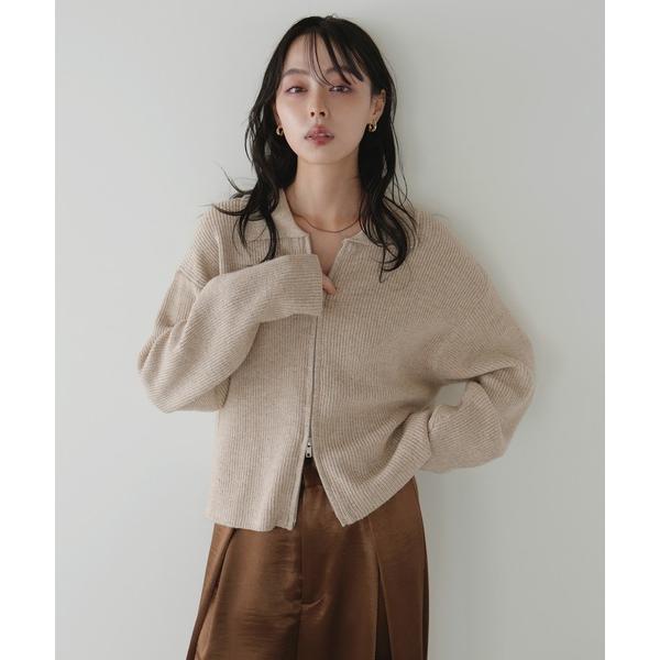 「LIAN」 ニットカーディガン FREE ベージュ レディース