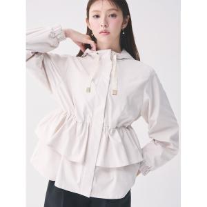 ブルゾン アウター 「UVカット」ティアードフリル撥水ブルゾン レディース