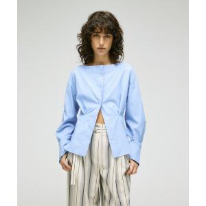 ブラウス シャツ COLUMN / ボートネックシャツ レディース