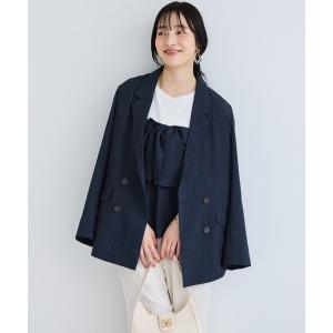 ジャケット テーラードジャケット 美easyリネンライクテーラードジャケット/イージーケア・接触冷感・セットアップ対応 レディース