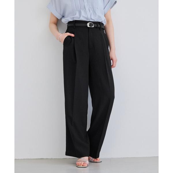 パンツ 美easyリネンライクワイドパンツ/イージーケア・接触冷感・セットアップ対応 レディース