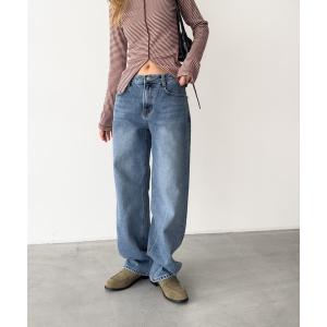 ジーンズ デニム デニムパンツ El mar　レギュラーストレートデニムパンツ レディース