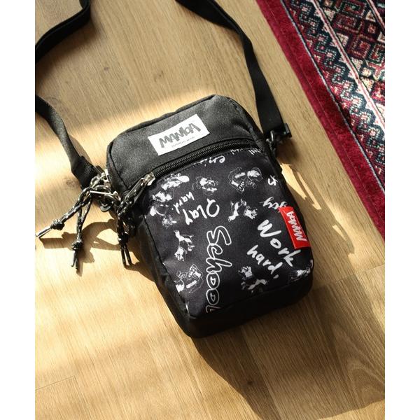 ショルダーバッグ MANbA スマホショルダーバッグ 総柄ポケット メンズ レディース