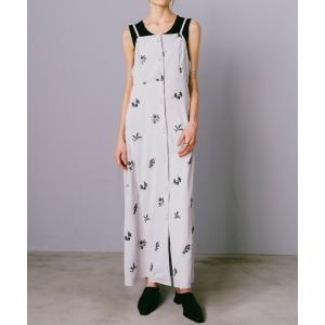 ワンピース Flower Embroidery Dress/フラワーモチーフ刺繍ワンピース