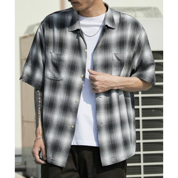 シャツ TOWNCRAFT/タウンクラフト 60S LOOP COLLAR SHIRT オンブレチェ...