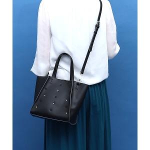 トートバッグ 星柄刺繍ｘ星スタッズ２ＷＡＹトートバッグ レディース